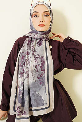 Melia Desen Bambu Kraş Şal Bej 