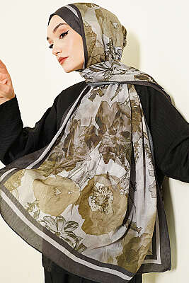 Melia Desen Bambu Kraş Şal Kamuflaj 