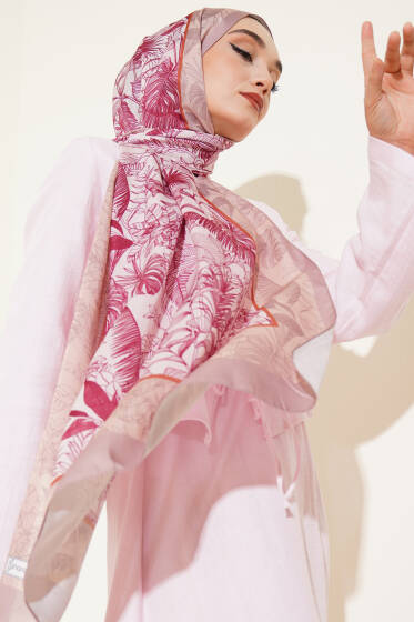 Meloara Serisi Soft Şal Latte - Başörtüsü