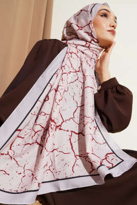Mermer Desen Şal Bej 
