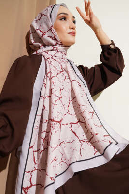 Mermer Desen Şal Bej - Günün Seçilenleri
