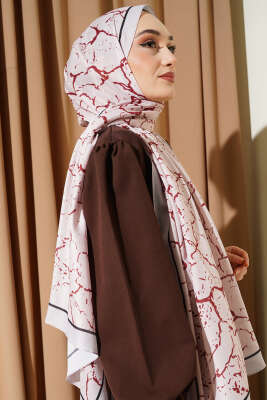 Mermer Desen Şal Bej - Günün Seçilenleri