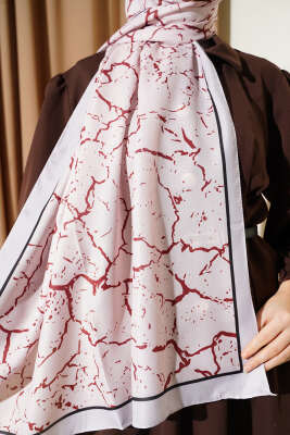 Mermer Desen Şal Bej - Günün Seçilenleri