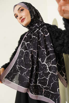 Mermer Desen Şal Vizon - Günün Seçilenleri