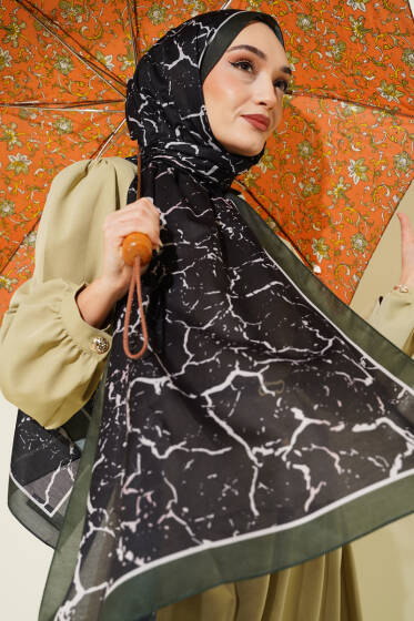 Mermer Desen Şal Zümrüt - Günün Seçilenleri