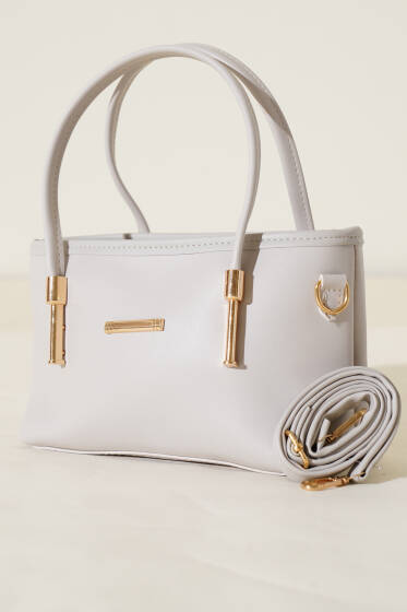 Metal Arma Detaylı Çanta Taş - Kol Çantası