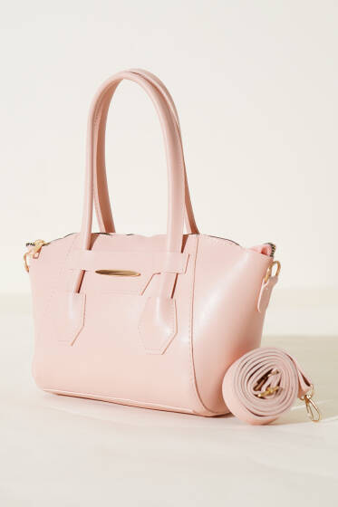 Metal Armalı Fermuarlı Çanta Pudra - Kol Çantası