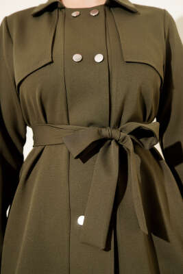 Metal Çıtçıtlı İkili Takım Haki - İkili Takım