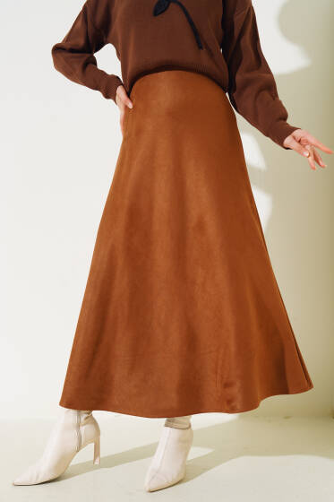 Mevlana Süet Etek Camel - Etek