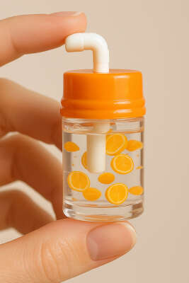 Meyve Desenli Dudak Nemlendiricisi Portakal - NEW WELL