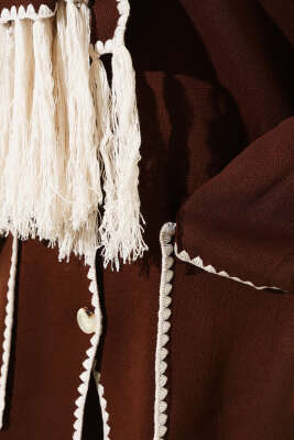 Midye Dikişli Atkılı Triko İkili Takım Kahve - Triko İkili Takım