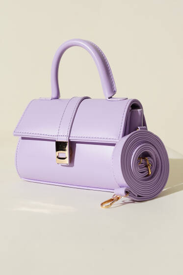 Mıknatıslı El Çantası Lila - Kol Çantası