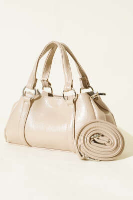 Mıknatıslı Fermuarlı Çanta Bej - DESREE KEMER