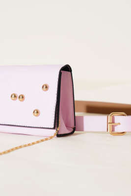 Mıknatıslı Önü Zımbalı Mini Bel Çanta Pudra - Yılın Fırsatı