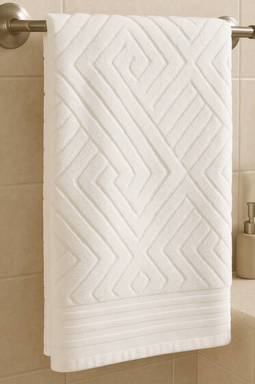 Milenyum Banyo Havlusu Kemik - Banyo Havlusu