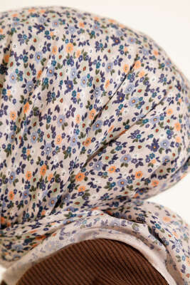 Mini Çiçek Desenli Eşarp Taş - Başörtüsü