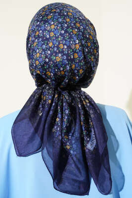 Mini Çiçek Detaylı Eşarp Parlement - Başörtüsü