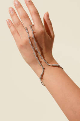 Mini Çiçek Taşlı Şahmeran Gümüş - KONYALI BİJUTERİ