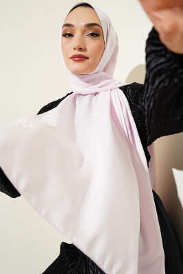 Mini Çiçekli Jakar Şal Pembe -133 - Yılın Fırsatı