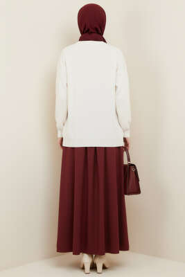 Mini Fiyonklu Triko Tunik Taş - Yılın Fırsatı