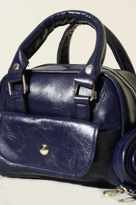 Mini Omuz & El Çantası Lacivert - Kol Çantası