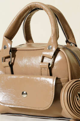 Mini Omuz & El Çantası Vizon - Kol Çantası