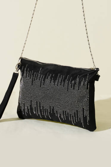 Mini Taş Desenli Kadın El Çantası Asorti 1 - Kol Çantası