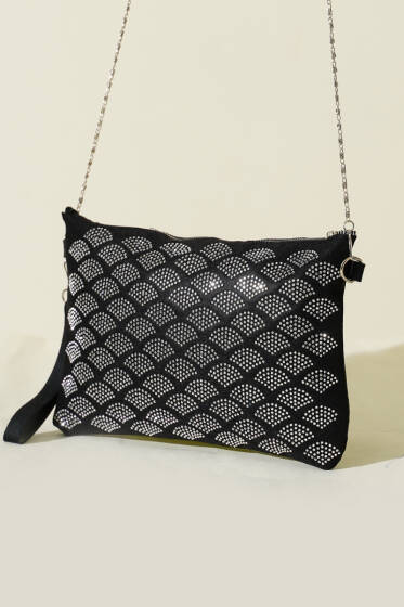 Mini Taş Desenli Kadın El Çantası Asorti 2 - Kol Çantası