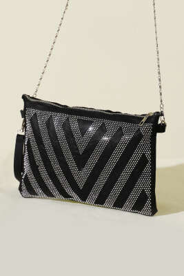 Mini Taş Desenli Kadın El Çantası Asorti 4 