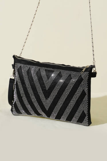 Mini Taş Desenli Kadın El Çantası Asorti 4 - Kol Çantası