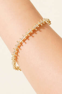 Mini Taşlı Bileklik Gold - Bileklik