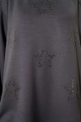 Mini Yıldız Taşlı Tunik Füme - 300-500 TL Ürünler