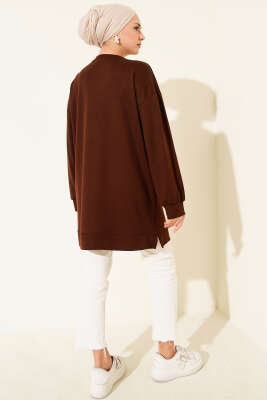 Mini Yıldız Taşlı Tunik Kahve - 300-500 TL Ürünler