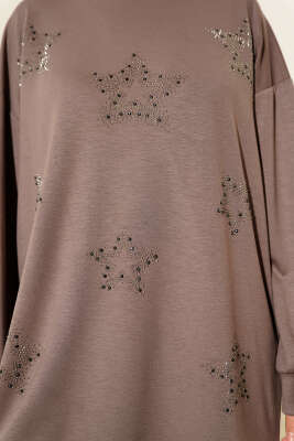 Mini Yıldız Taşlı Tunik Vizon - 300-500 TL Ürünler