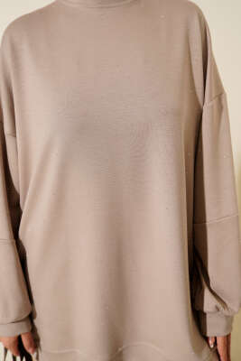Minik Taş Süslemeli Loyşa Tunik Vizon - 300-500 TL Ürünler