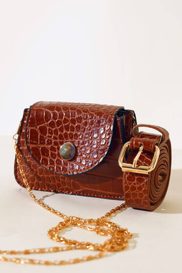 Minimal Bel Çantası Taba - Bel Çantası