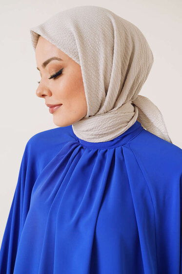 Mio Caz Eşarp Gümüş - Black&White