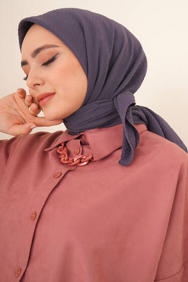 Mio Caz Eşarp Koyu Füme - Black&White