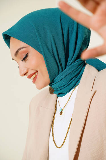 Mio Caz Eşarp Koyu Yeşil - Black&White