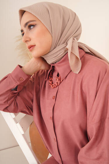 Mio Caz Eşarp Mocha - Black&White