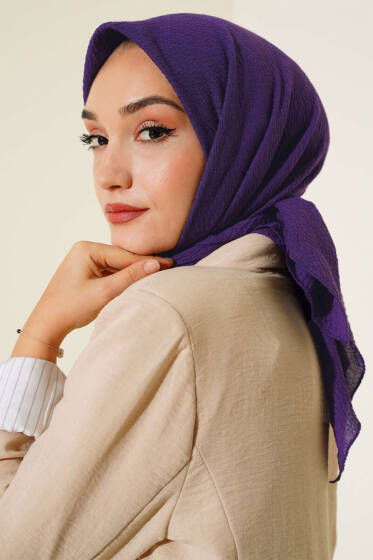 Mio Caz Eşarp Mor - Black&White