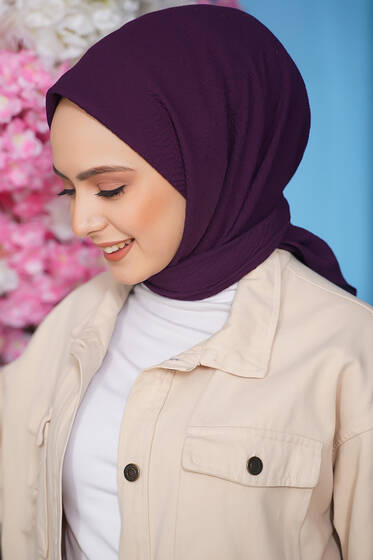 Mio Caz Eşarp Mürdüm - Black&White