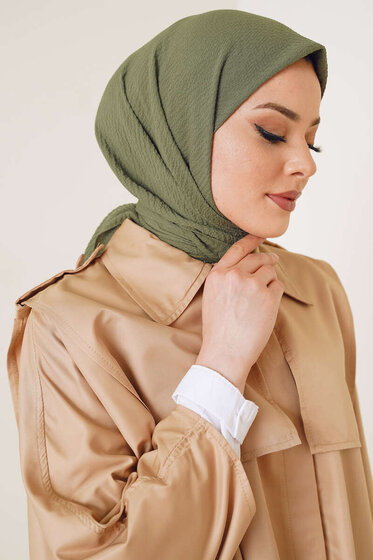 Mio Caz Eşarp Nil Yeşili - Black&White