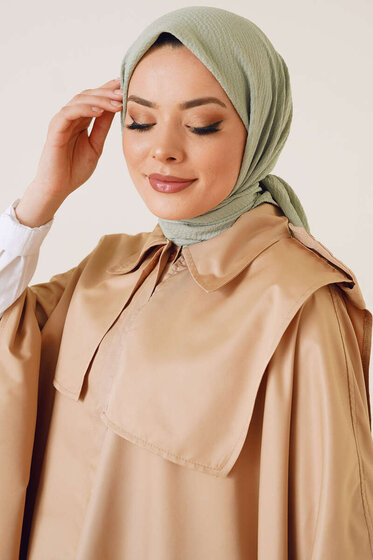 Mio Caz Eşarp Su Yeşili - Black&White