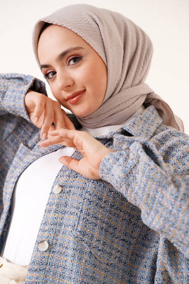 Mio Caz Eşarp Vanilya - Black&White