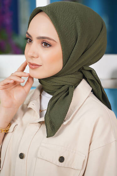 Mio Caz Eşarp Yeşil - Black&White