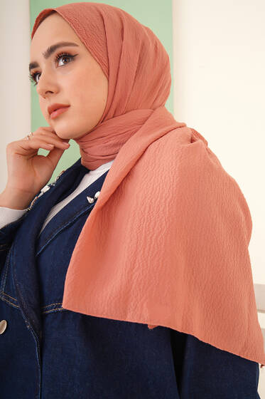 Mio Caz Gül Pembe Şal - Black&White