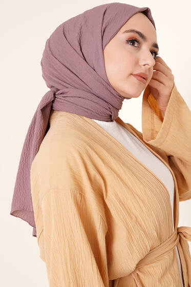 Mio Caz Koyu Lila Şal - Black&White