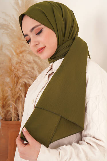 Mio Caz Koyu Yeşil Şal - Black&White