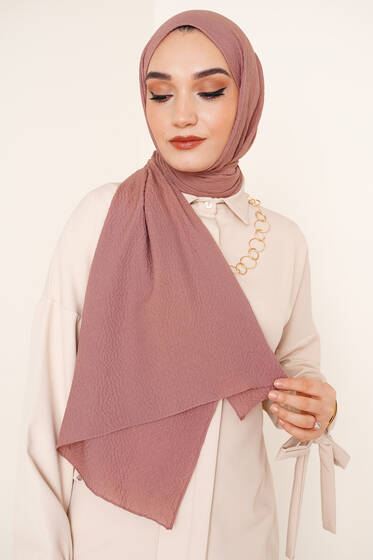 Mio Caz Latte Şal - Düz Şal